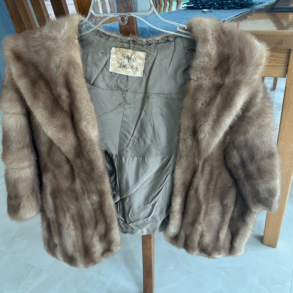 Vintage Mink Wrap (Cape)